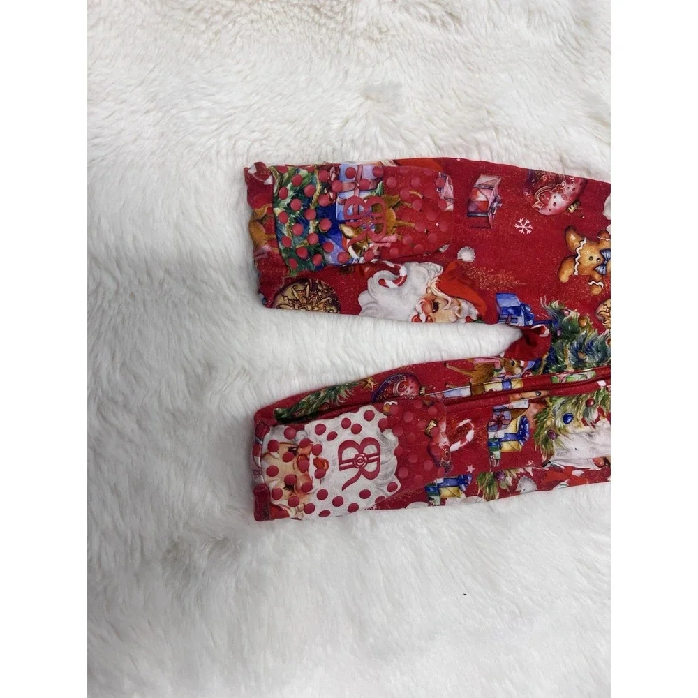 Bums & Roses Christmas Pajamas 18-24 Months One Piece Sleeper Santa Bamboo